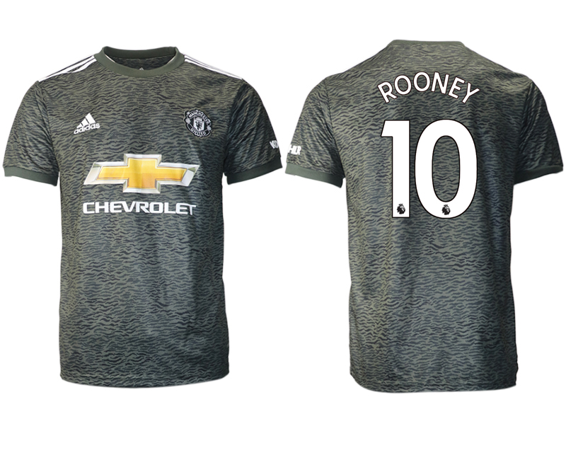 Men 2020-2021 club Manchester United away aaa version #10 black Soccer Jerseys1->manchester united jersey->Soccer Club Jersey